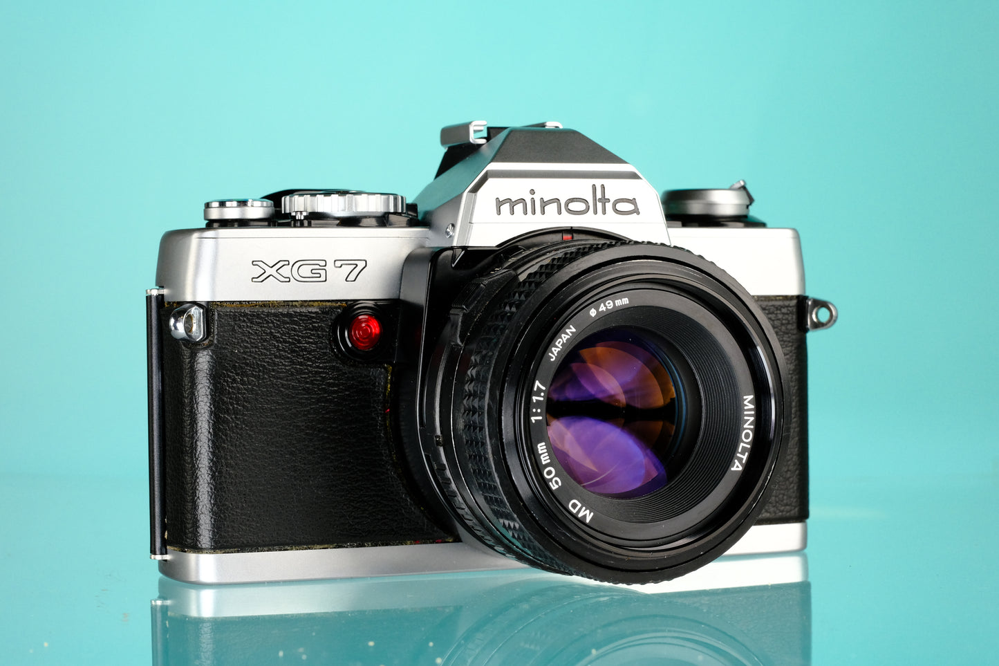Minolta XG7 35mm SLR Film Camera + MD 50mm f/1.7 Lens
