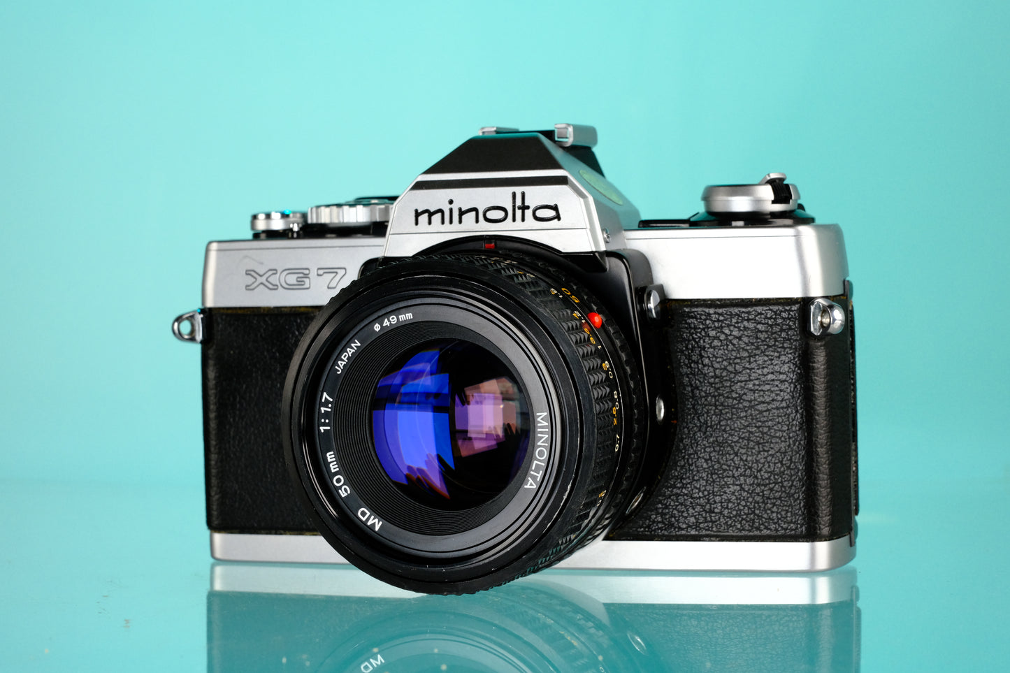 Minolta XG7 35mm SLR Film Camera + MD 50mm f/1.7 Lens