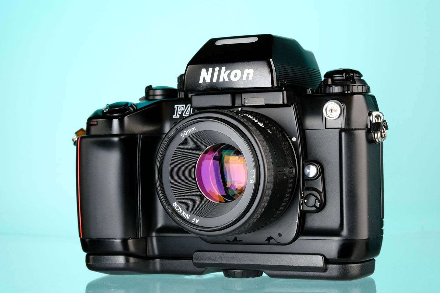 Nikon F4 35mm SLR Film Camera + Nikkor AF 50mm f/1.8 Lens