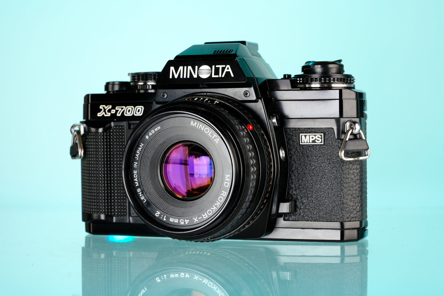 Minolta x700 35mm SLR Film Camera + Rokkor-X 45mm f/2 Lens