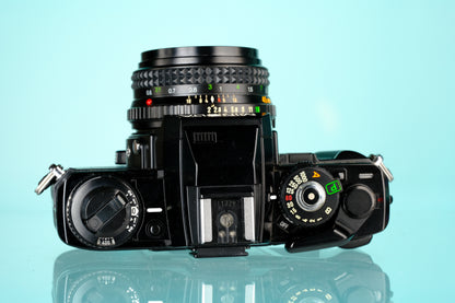 Minolta x700 35mm SLR Film Camera + Rokkor-X 45mm f/2 Lens