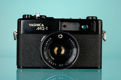 Yashica MG-1 35mm Rangefiner Film Camera w/ Yashinon 45mm f/2.8 Lens