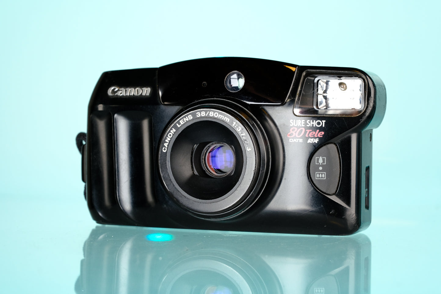 Canon Sure Shot 80 Tele 35mm Point and Shoot Film Camera