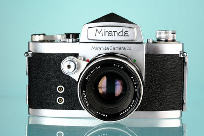 Miranda DR 1.9 35mm SLR Film Camera + 5cm f/1.9 Lens - Miranda Mount