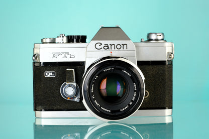 Canon FTb QL 35mm SLR Film Camera + FL 50mm f/1.8 Lens