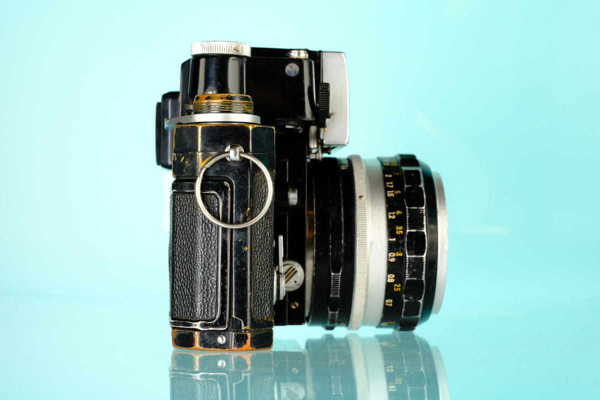 Nikon F 35mm SLR Film Camera w/ Photo Prism + 50mm f/1.4 Lens