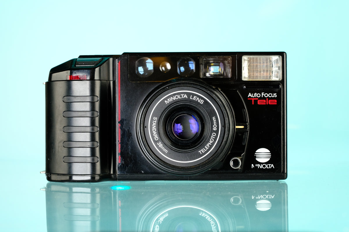 Minolta Auto Focus Tele 35mm Point and Shoot Film Camera