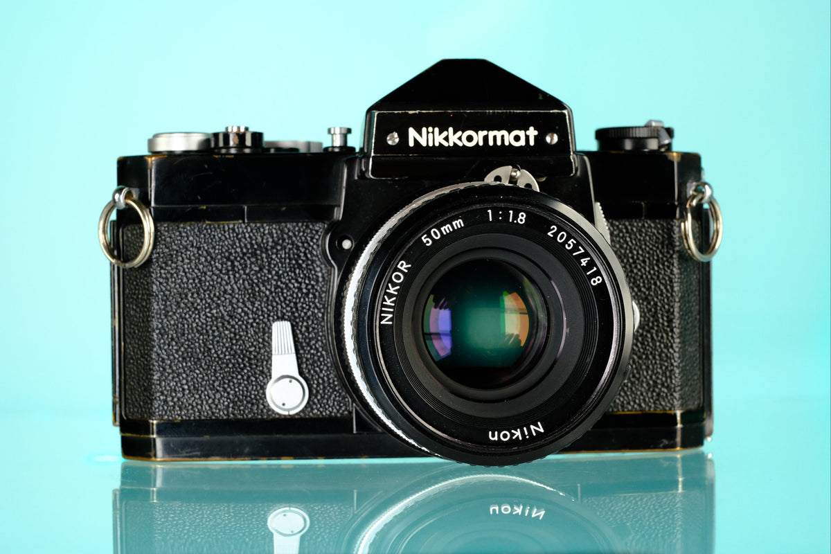 Nikon Nikkormat FTN 35mm SLR Film Camera + Nikkor 50mm f/1.8 Ai Lens