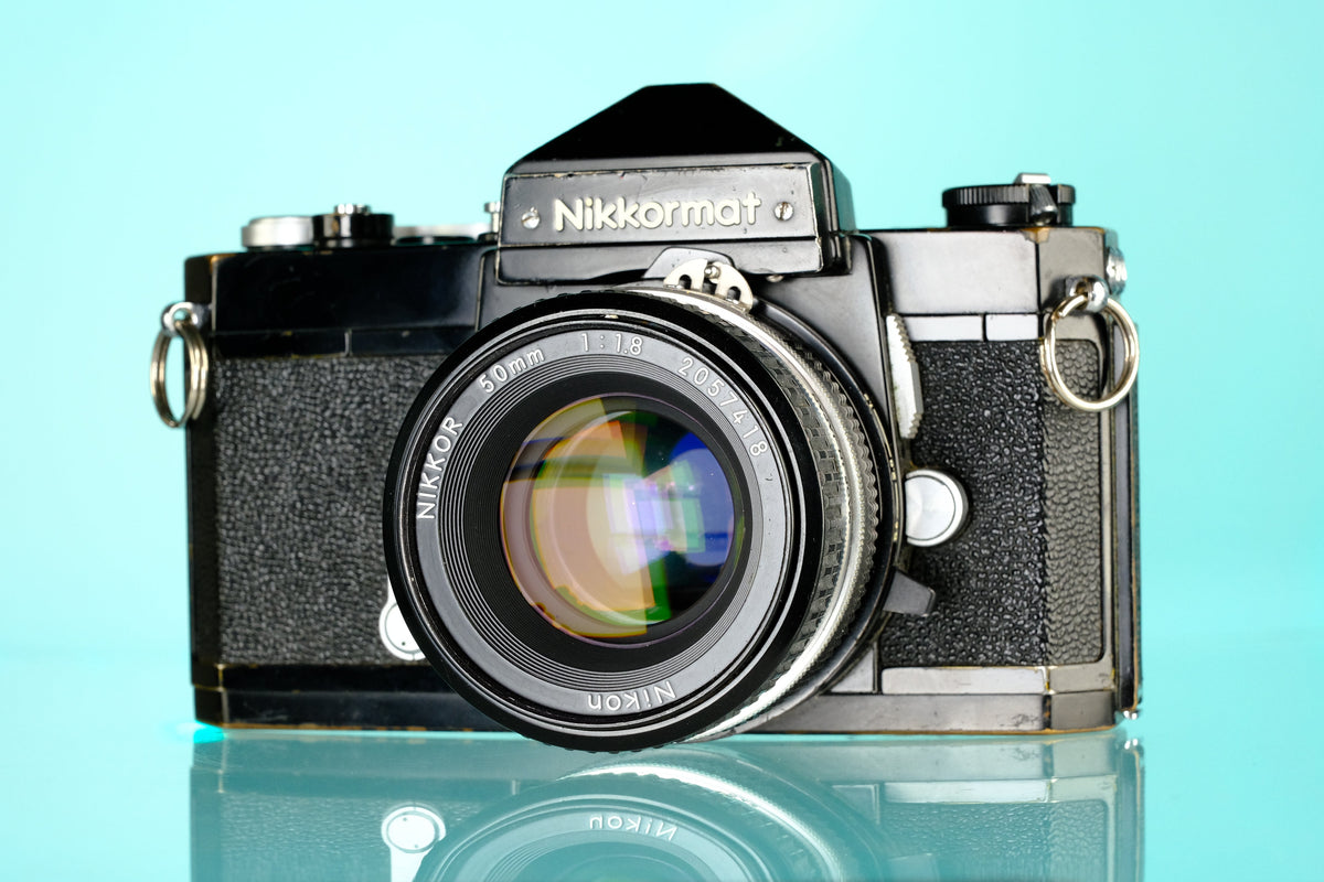 Nikon Nikkormat FTN 35mm SLR Film Camera + Nikkor 50mm f/1.8 Ai Lens