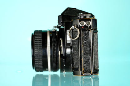 Nikon Nikkormat FTN 35mm SLR Film Camera + Nikkor 50mm f/1.8 Ai Lens