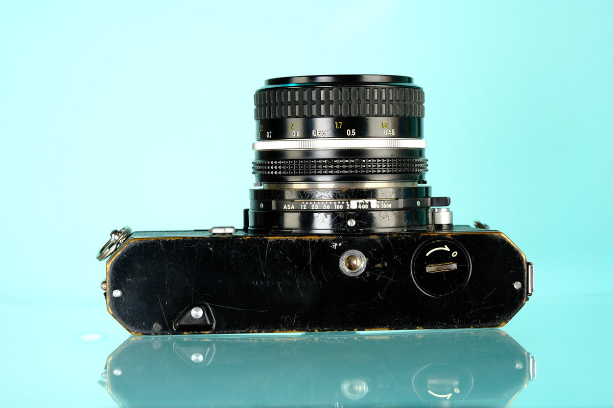 Nikon Nikkormat FTN 35mm SLR Film Camera + Nikkor 50mm f/1.8 Ai Lens