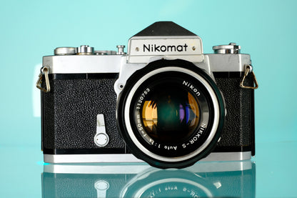 Nikon Nikkormat FTN 35mm SLR Film Camera + Nikkor 50mm f/1.4 Non Ai Lens