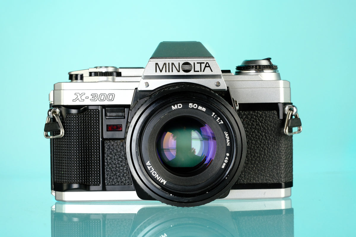 Minolta X-300 35mm SLR Film Camera + MD 50mm f/1.7 Lens