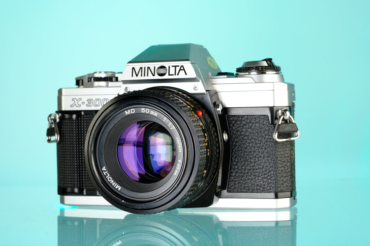 Minolta X-300 35mm SLR Film Camera + MD 50mm f/1.7 Lens