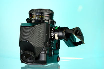 Rollei Rolleiflex 6008 Intergral Medium Format Camera + Rollei HFT 80mm f/2.8 Planar Lens + 45 Prism Viewfinder + Handle Grip