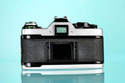 Canon AE-1 Program 35mm SLR Film Camera + Canon 50mm f/1.8 FD Lens
