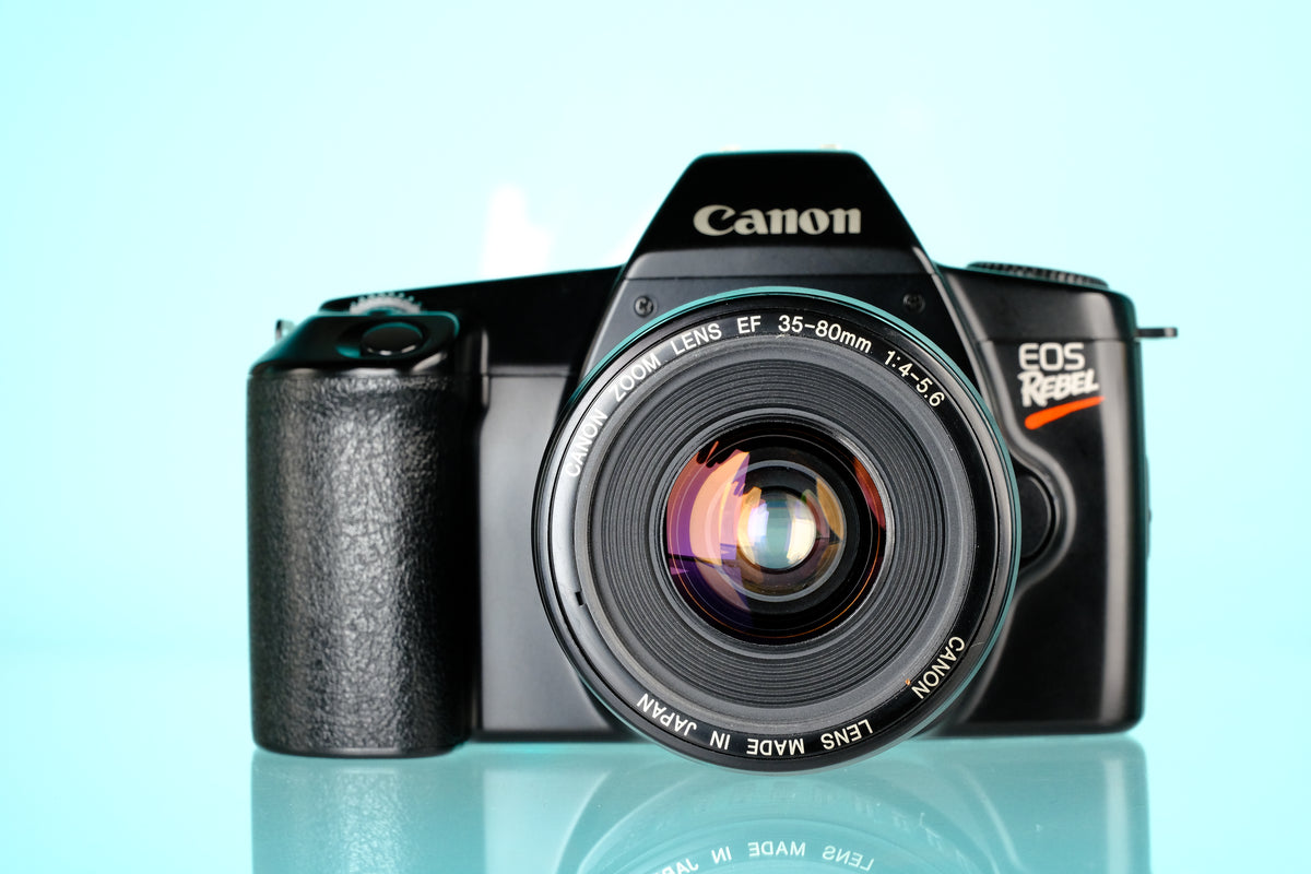 Canon EOS Rebel 35mm SLR Film Camera + 35-80mm f/4-5.6 Lens