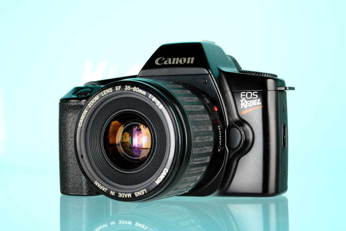 Canon EOS Rebel 35mm SLR Film Camera + 35-80mm f/4-5.6 Lens