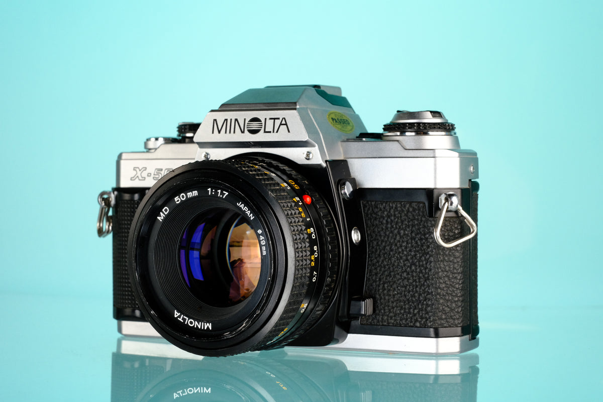 Minolta X-500 35mm SLR Film Camera + 50mm f/1.7 Lens
