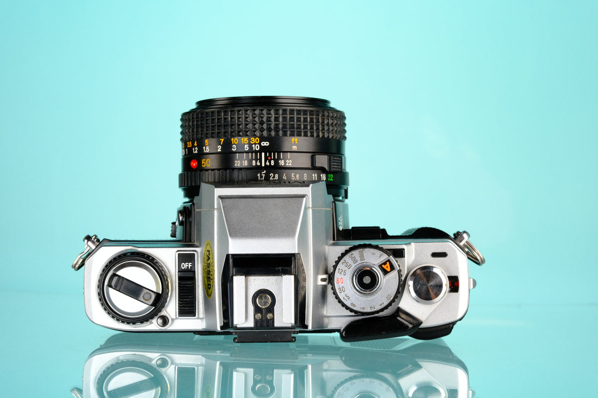 Minolta X-500 35mm SLR Film Camera + 50mm f/1.7 Lens