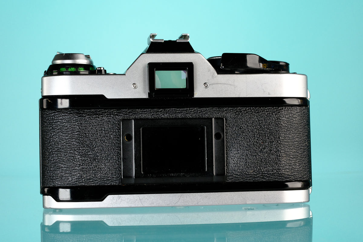 Canon AE-1 Program 35mm SLR Film Camera + 50mm f/1.8 Lens