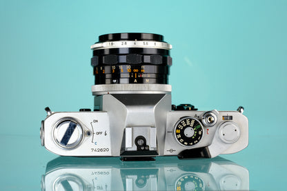 Canon FTb QL 35mm SLR Film Camera + FL 50mm f/1.8 Lens