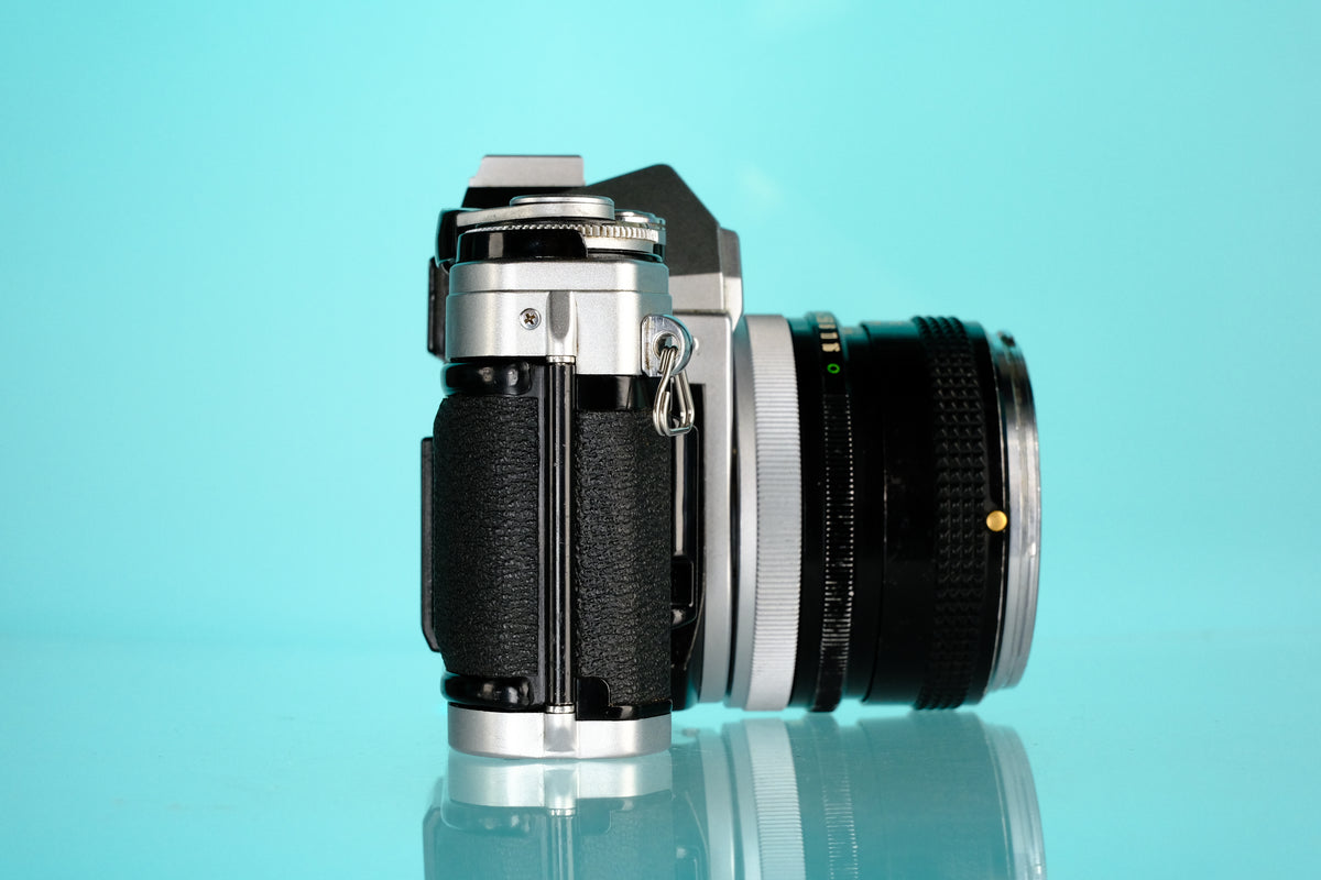 Canon AE-1 35mm SLR Film Camera + 50mm f/1.8 Lens