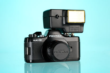 Pentax Auto 110 + 18mm f/2.8 Lens + AF100 P Flash