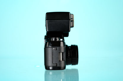 Pentax Auto 110 + 18mm f/2.8 Lens + AF100 P Flash