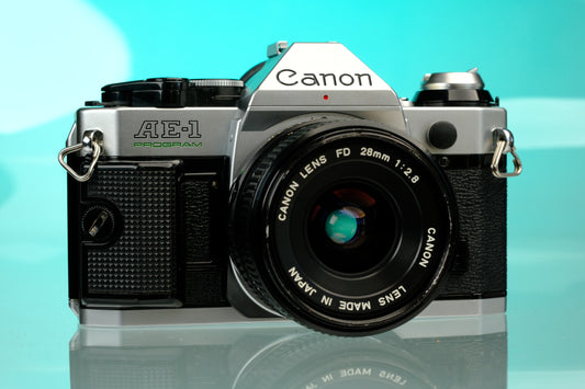 Canon AE-1 Program 35mm SLR + 28mm f/2.8 nFD Wide Angle Lens