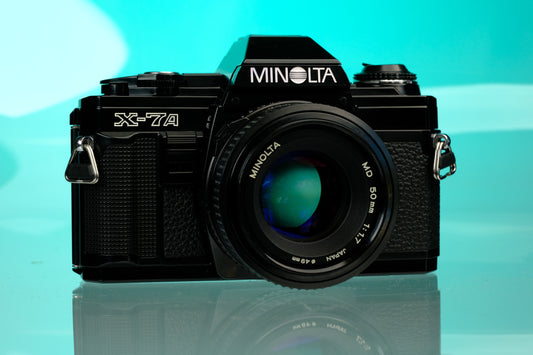 Minolta X-7a 35mm SLR + 50mm f/1.7 Lens