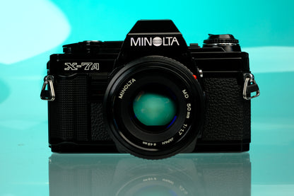 Minolta X-7a 35mm SLR + 50mm f/1.7 Lens
