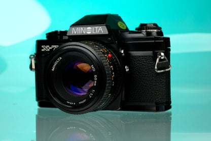 Minolta X-7a 35mm SLR + 50mm f/1.7 Lens