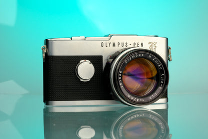 Olympus PEN-F 35mm Half Frame Film Camera + 42mm f/1.2 Lens