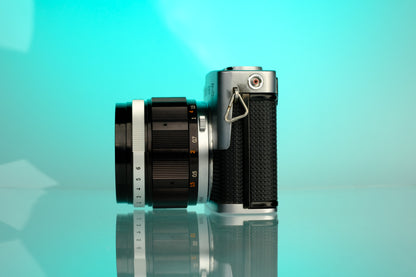 Olympus PEN-F 35mm Half Frame Film Camera + 42mm f/1.2 Lens