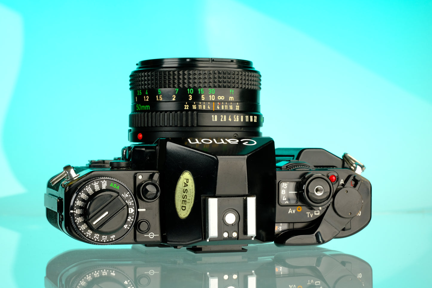Canon A-1 35mm SLR Film Camera + 50mm f/1.8 Refurbished Lens