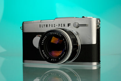 Olympus Pen FV 35mm Half Frame Film Camera + 40mm f/1.4 Lens