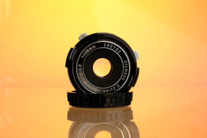 Olympus OM Pen 38mm f/2.8 Pancake Lens