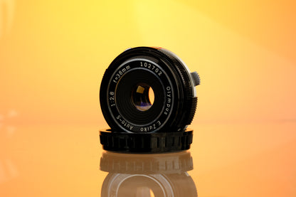 Olympus OM Pen 38mm f/2.8 Pancake Lens