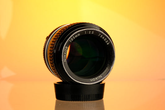 Nikon Nikkor 105mm Ai f/2.5 Telephoto Prime Lens