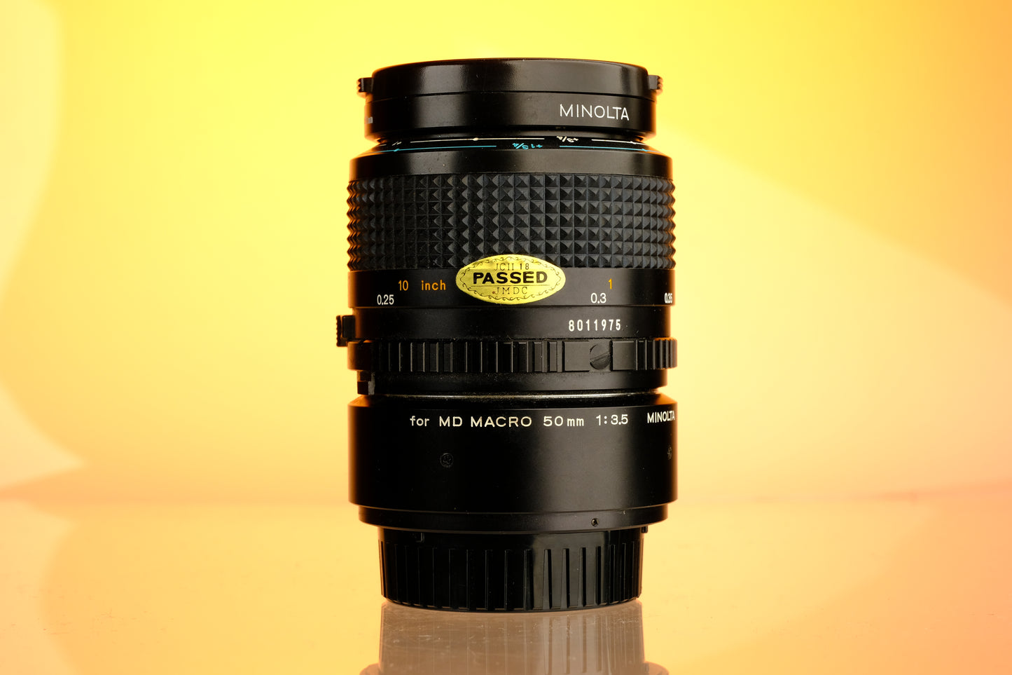 Minolta 50mm Macro f/3.5 MD Lens + 1:1 - 1:2 Extension Tube