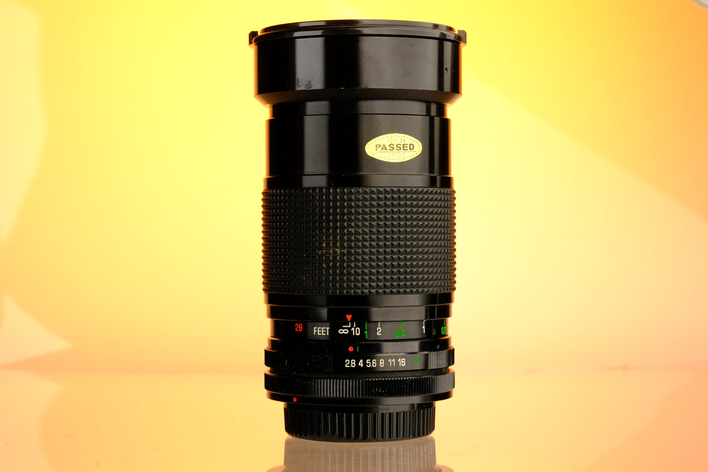 Vivitar 28-90mm f/2.8-3.5 Canon FD Mount Zoom Lens