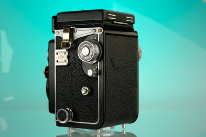Yashica 635 6x6 Medium Format TLR Film Camera + 35mm Adapter