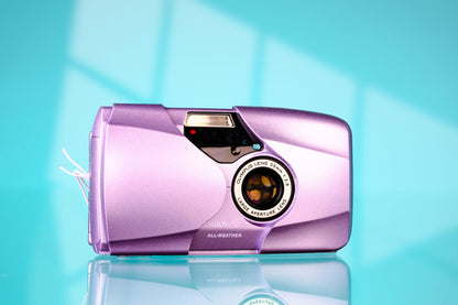 Olympus MJU II Stylus Epic - Repainted Sakura Pink 35mm Point & Shoot Film Camera