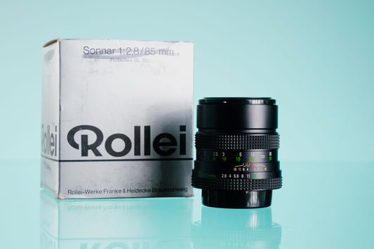 Rollei Carl Zeiss Tele-Tessar 135mm F/4 Telephoto Lens QBM Mount