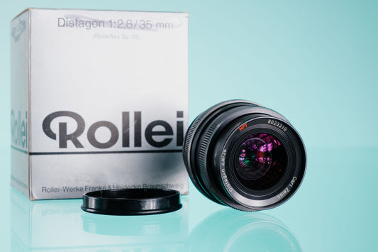 Rollei Carl Zeiss Distagon 35mm F/2.8 Wide Angle Lens for QBM Mount BOXED