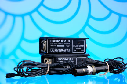 Crown GLM-100 Lav Mics w/ XLR Out + Isomax II Battery Module Kit x2