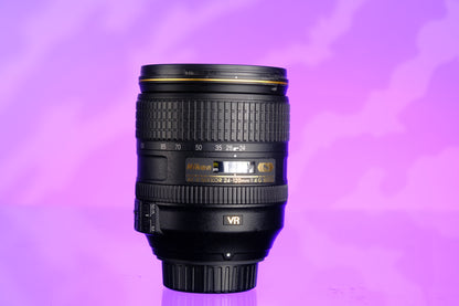 Nikon Nikkor AF-S 24-120mm f4 G ED VR Lens - Excellent