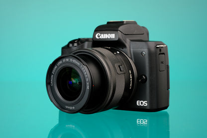 Canon M50 Mark II APS-C Mirrorless Digital Camera + 15-45mm f/3.5-6.3 IS STM Lens