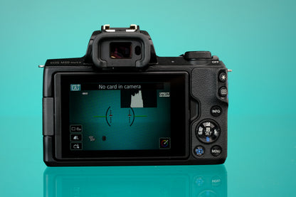 Canon M50 Mark II APS-C Mirrorless Digital Camera + 15-45mm f/3.5-6.3 IS STM Lens